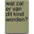 Wat zal er van dit kind worden?
