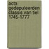 Acta gedeputeerden classis van Tiel 1745-1777