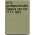 Acta gedeputeerden classis van Tiel 1777-1815