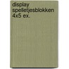 Display spelletjesblokken 4x5 ex. door Onbekend