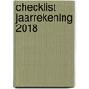 Checklist jaarrekening 2018 door Onbekend