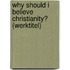 Why should I believe Christianity? (werktitel)