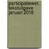 Participatiewet. Tekstuitgave januari 2018