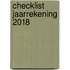 Checklist jaarrekening 2018