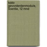 KDDV Gevorderdenmodule, licentie, 12 mnd door A.H. Wesdorp