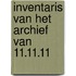 Inventaris van het archief van 11.11.11