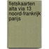 Fietskaarten Alta Via 13 Noord-Frankrijk Parijs