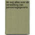 De AVG alles over de verwerking van persoonsgegevens