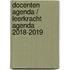 Docenten Agenda / Leerkracht Agenda 2018-2019