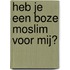 Heb je een boze moslim voor mij?