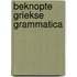 Beknopte Griekse grammatica