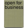 Open for business door Marina Bos-de Vos