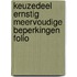Keuzedeel ernstig meervoudige beperkingen folio