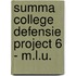 Summa College Defensie Project 6 - M.L.U.