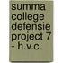 Summa College Defensie Project 7 - H.V.C.