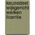 Keuzedeel Wijkgericht werken licentie