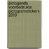Pictogenda voorbedrukte pictogramstickers 2019