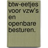 BTW-eetjes voor vzw's en openbare besturen. by Stefan Ruysschaert