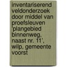 Inventariserend Veldonderzoek door middel van proefsleuven 'Plangebied Binnenweg, naast nr. 11’, Wilp, Gemeente Voorst by G.M.H. Benerink