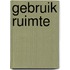 Gebruik ruimte