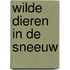 Wilde dieren in de sneeuw