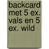 Backcard met 5 ex. Vals en 5 ex. Wild