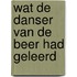 Wat de danser van de beer had geleerd