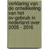 Verklaring van de ontwikkeling van het ov-gebruik in Nederland over 2005 - 2016