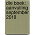 DLE Boek: Aanvulling september 2018