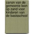 Canon van de gemeente Loon op Zand voor kinderen van de basisschool