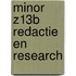 Minor Z13B Redactie en Research