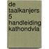 De Taalkanjers 5 Handleiding KATHONDVLA