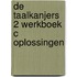 De Taalkanjers 2 Werkboek C Oplossingen