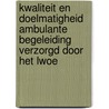 Kwaliteit en doelmatigheid ambulante begeleiding verzorgd door het LWOE door Inspectie van het Onderwijs