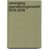 Vereniging Jaarrekeningenrecht 2016-2018 door Onbekend