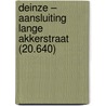 Deinze – aansluiting Lange Akkerstraat (20.640) door T. Beukelaar – van Gulik
