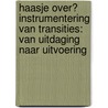 Haasje over? Instrumentering van transities: van uitdaging naar uitvoering door Herman Vollebergh