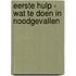 Eerste hulp - Wat te doen in noodgevallen