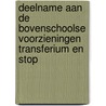 Deelname aan de bovenschoolse voorzieningen Transferium en Stop door Pjotr Koopman