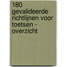180 gevalideerde richtlijnen voor toetsen - Overzicht door Harry Molkenboer