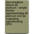 Plannerpakket Deluxe A5 Platinum - Simple Stories agendaomslag A5 Platinum met De Organizing Agendavulling 2019