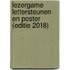 Lezergame lettersteunen en poster (editie 2018)