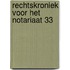 Rechtskroniek voor het notariaat 33