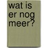 Wat is er nog meer?
