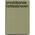 Onvoldoende liefdesbrieven