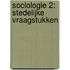 Sociologie 2: Stedelijke vraagstukken