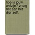 Hoe is jouw welzijn? Vraag het aan het dier zelf.