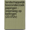 Landschappelijk booronderzoek Pepingen - Steenweg op Bellingen (23.012V) door K.A. Hebinck