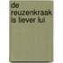 De reuzenkraak is liever lui