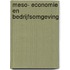 Meso- economie en bedrijfsomgeving